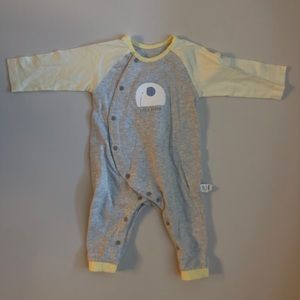 Elephant baby romper/pajamas